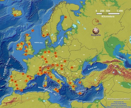 mappa delle alpi europee