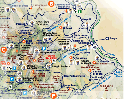 Parco Regionale Alpi Apuane - MAPPA GENERALE